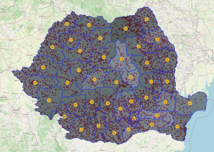 HARTĂ INTERACTIVĂ Școlile și liceele care vor fi dotate prin PNRR – „www.edupedu.ro”