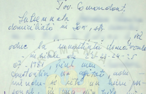 „Delațiuni a la carte”- Fiu turnat de mamă la Securitate, la începutul anilor ’80 – „cnsas-facebook.com”