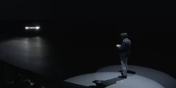 Sony used a PS5 controller to drive its AFEELA EV onto stage at CES 2024