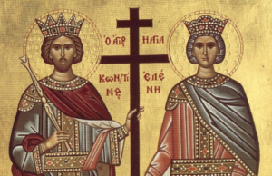 Sfinții Mari Împărați, întocmai cu Apostolii, Constantin și mama sa Elena
