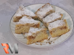 Prăjitură cu mere (desert de post) – ”Rețete mănăstirești” prajitura cu mere man. tiganesti