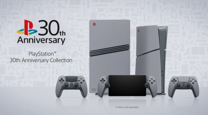 PS 5 Pro, PS5 Digital Edition, PS Portal Remote Player, DualSense Edge Wireless Controller – 30th Anniversary Limited Edition Sony PlayStation 30th Anniversary Collection