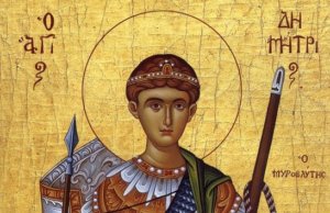 26 Octombrie: Sfântul Mare Mucenic Dimitrie, Izvorâtorul de mir sfantul mare mucenic dimitrie, izvoratorul de mir