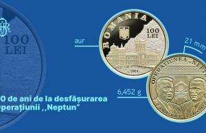 BNR lansează o monedă din aur cu tema 80 de ani de la desfăşurarea Operaţiunii „Neptun” moneda aur 80 ani de la operatiunea neptun
