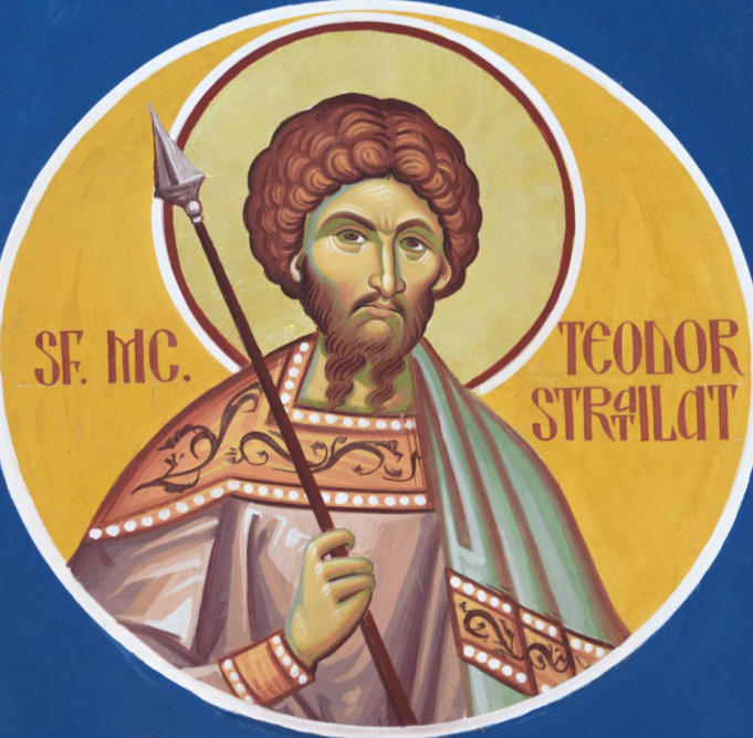 8 Februarie: Sfântul Mare Mucenic Teodor Stratilat sfantul teodor stratilat