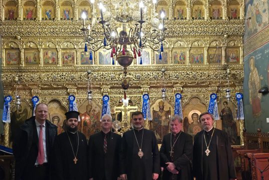 Delegatia Consiliului Mondial al Bisericilor din Austria ÖRKÖ, în vizită la Așezământul Românesc din Ierusalim ierusalim, pr. arhimandrit teofil anastasoaie