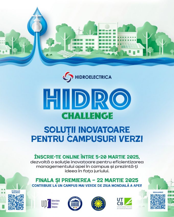 HidroChallenge – soluții inovatoarea pentru campusurile universitare hidrochallenge