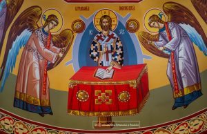 Înaltpreasfințitul Ioachim și Preasfințitul Teofil în rugăciune și comuniune la Metocul Chiriarhal de la Itești