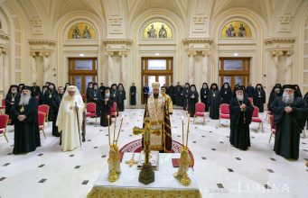 Te Deum oficiat de PS Teofil în Sala „Europa Christiana” la debutul Sf. Sinod și aniversarea patriarhatului PF Daniel