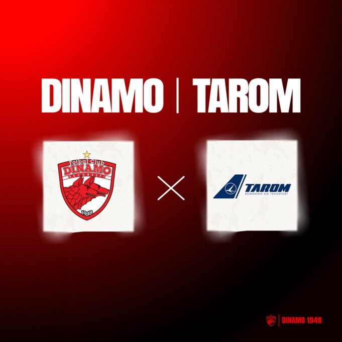 Dinamo anunță parteneriatul cu TAROM